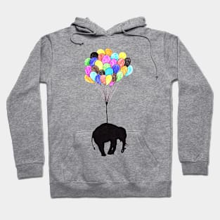 Elephant on balloons Hoodie